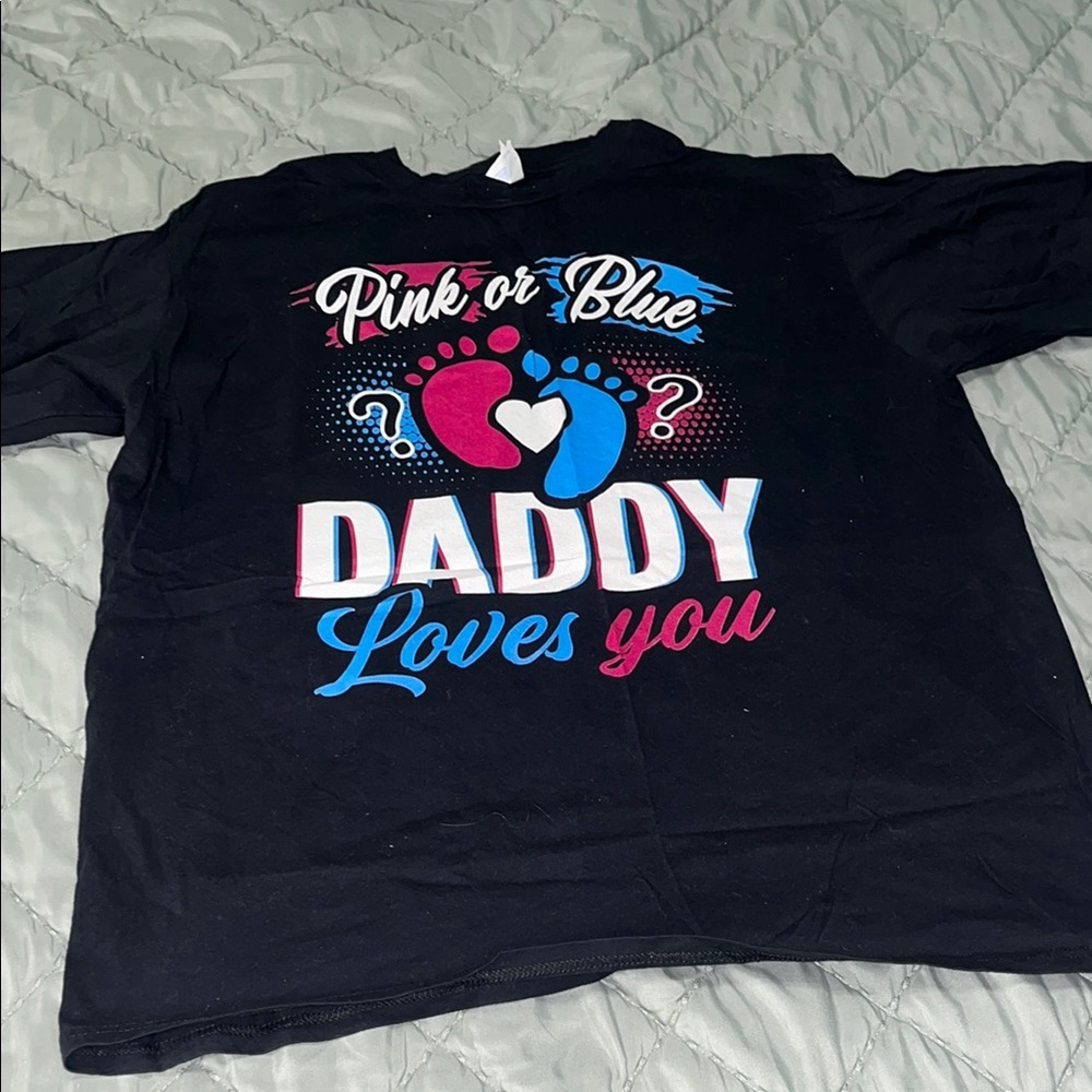 Pink or Blue Daddy Loves You T-Shirt